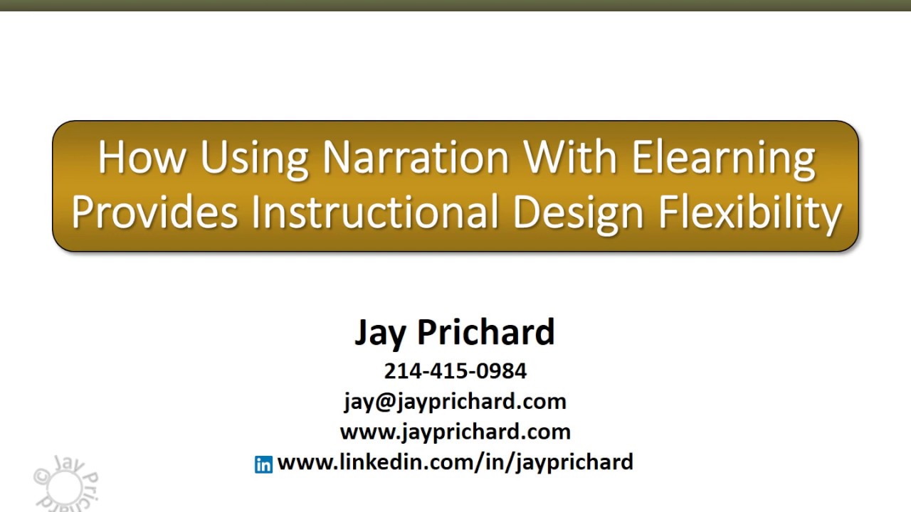 Using Narration With Elearning Provides Instructional Design