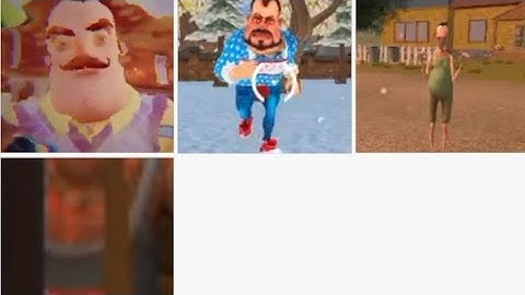 Hello Neighbour vs Dark Riddle vs Angry Neighbour vs Scary Stranger 3D