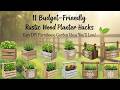 🪵 11 Rustic Wood Planter Hacks on a Budget | Farmhouse DIY Garden Magic!
