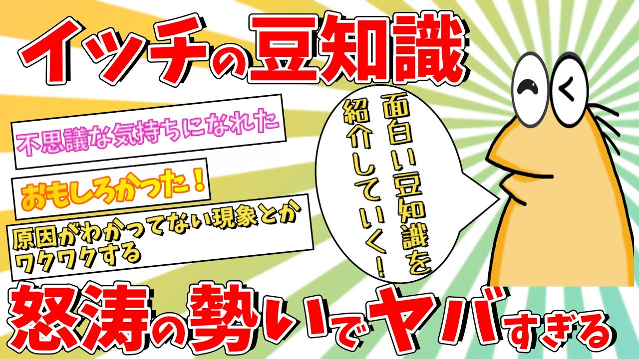 【2ch面白いスレ】【速報】イッチの豆知識が怒涛の勢いでヤバすぎる【ゆっくり解説】