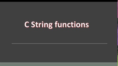 c string function with program