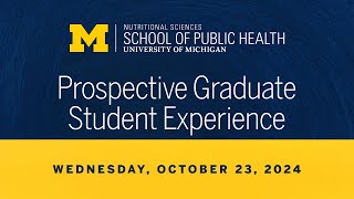 Nutritional Sciences: 2024 Prospective Graduate Student Experience Virtual Department Session