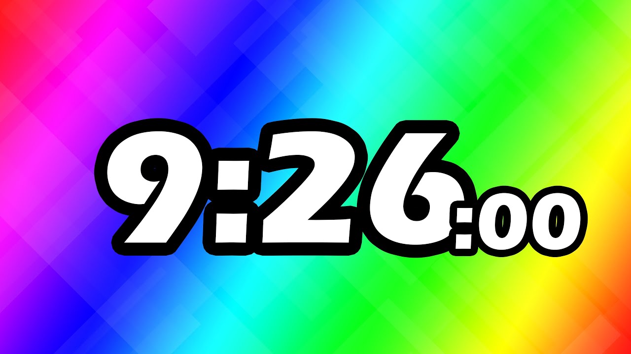 9 Minutes and 26 Second TIMER Countdown - YouTube