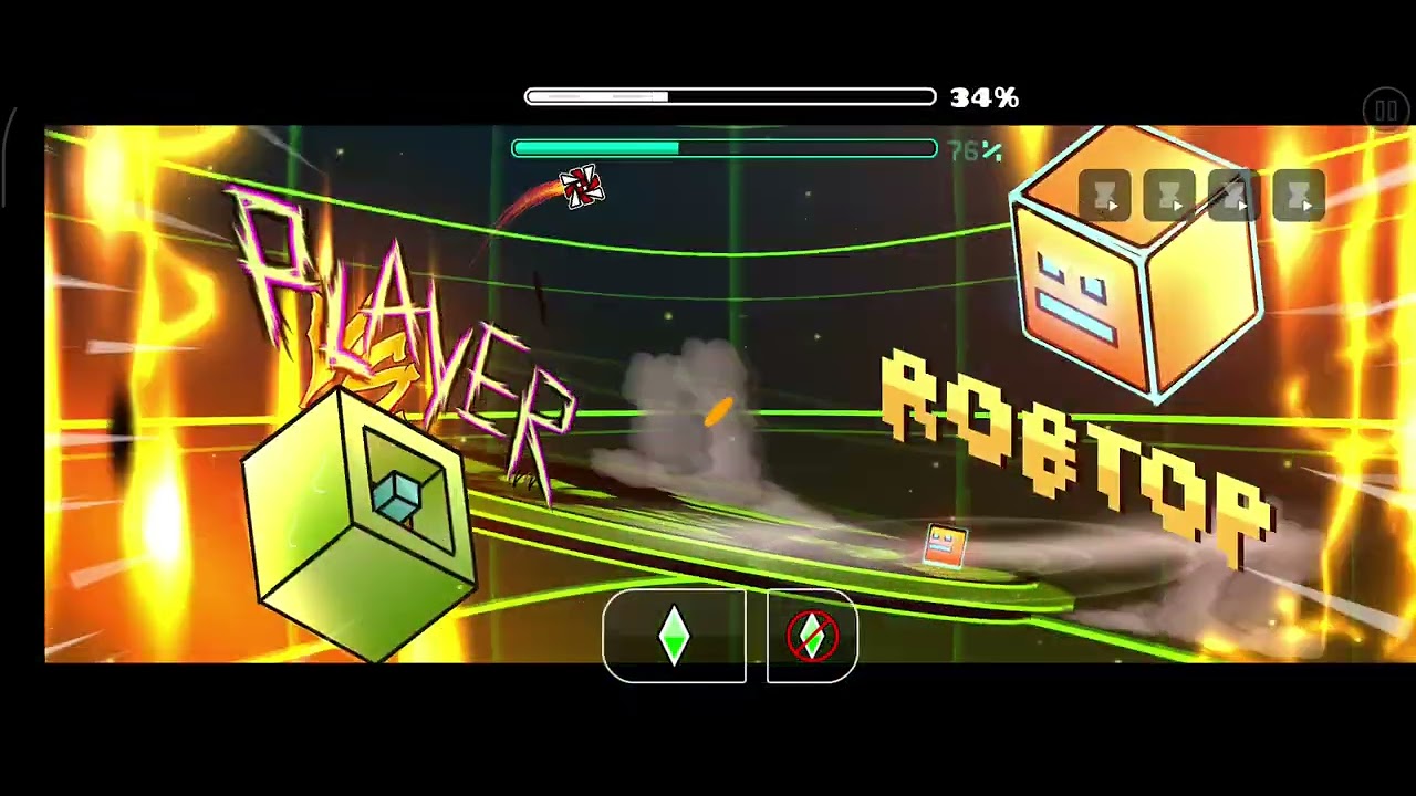 Enfrentándome al creador de GEOMETRY dash..... ID:117863163