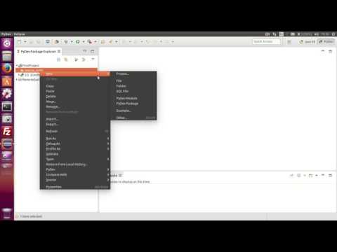 Create a new python project in PyDev Eclipse