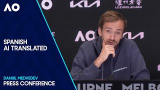 Daniil Medvedev Press Conference Spanish Dub | Australian Open 2024 Semi Final
