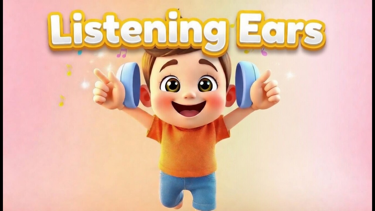 Listening Ears Song for Kids 🎵 | Fun Nursery Rhyme to Teach Listening ...