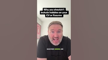 NEVER include hobbies on your CV