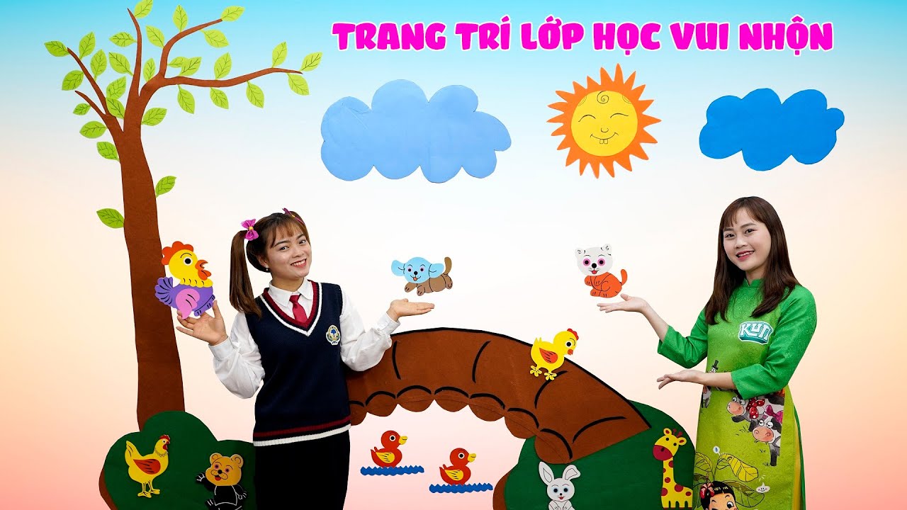 Mẫu trang trí lớp học | Lớp Học Vui Nhộn – Tiết Học Trang Trí Lớp ❤ BIBI TV ❤