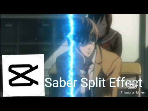 Tutorial how to do Saber Split Effect on Capcut