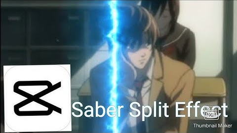Tutorial how to do Saber Split Effect on Capcut