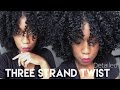 How To 3 Strand Twist Out | DETAILED Clear Instructions