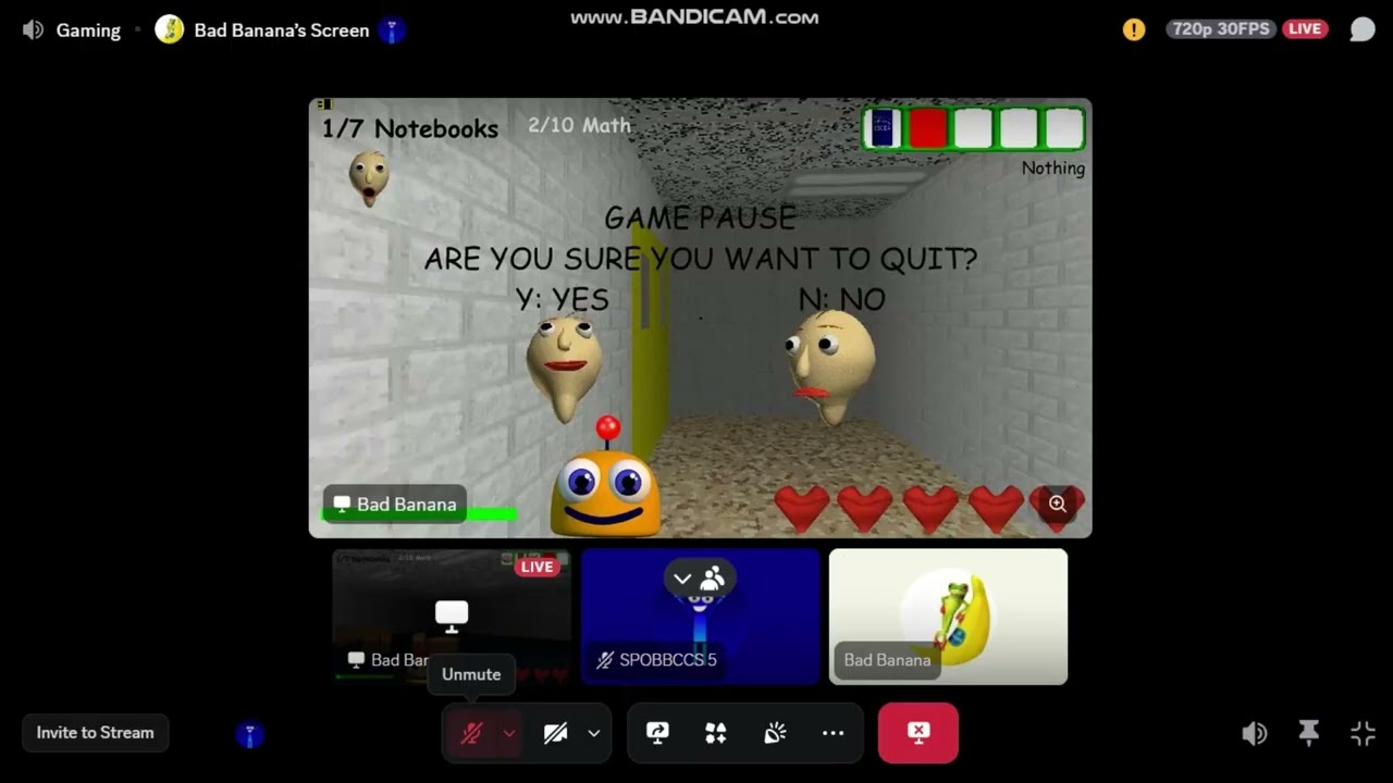 Me Telling Bad Banana Of His Attempt Counter *Recorded By Me*