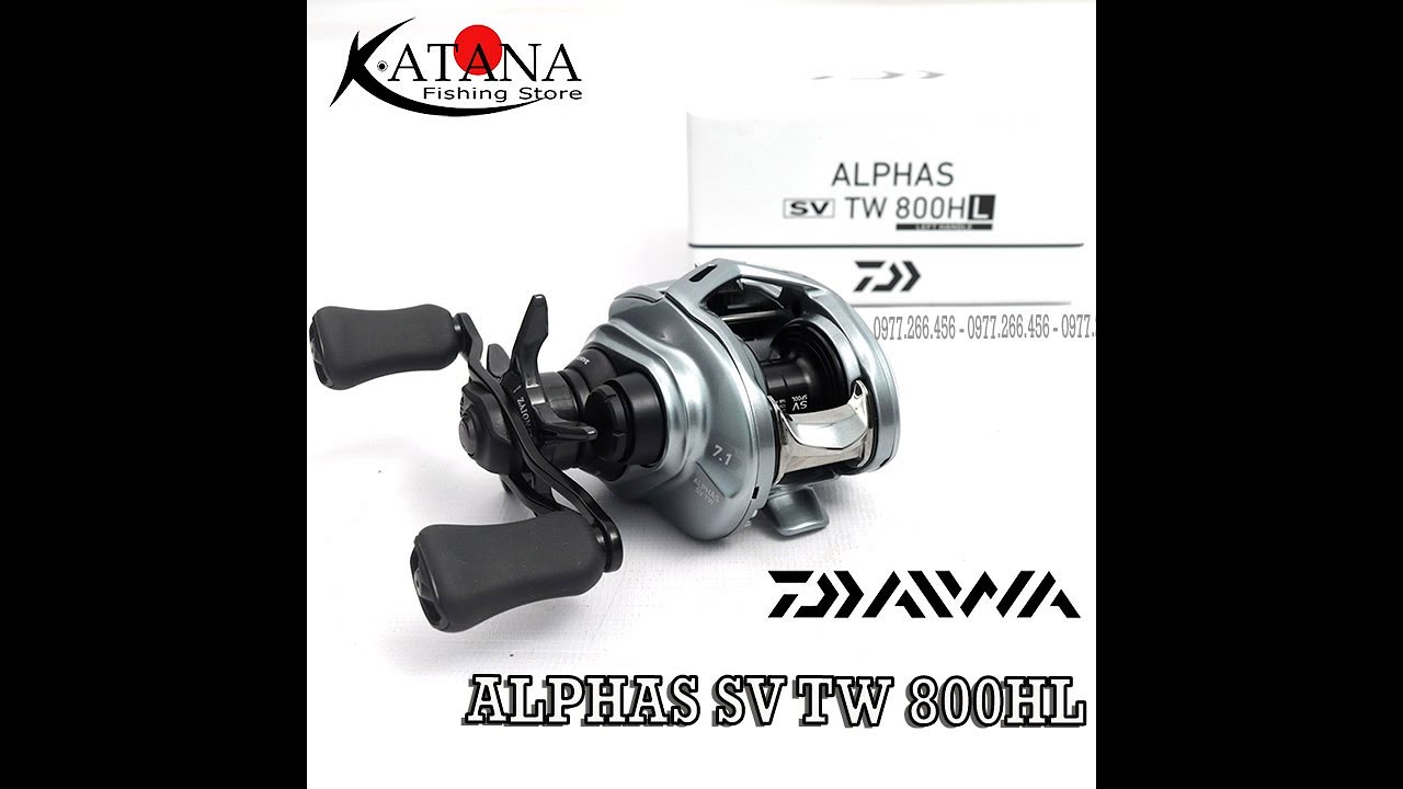 Daiwa Alphas SV TW 800 HL Baitcasting Reel - NEW 2021 - YouTube