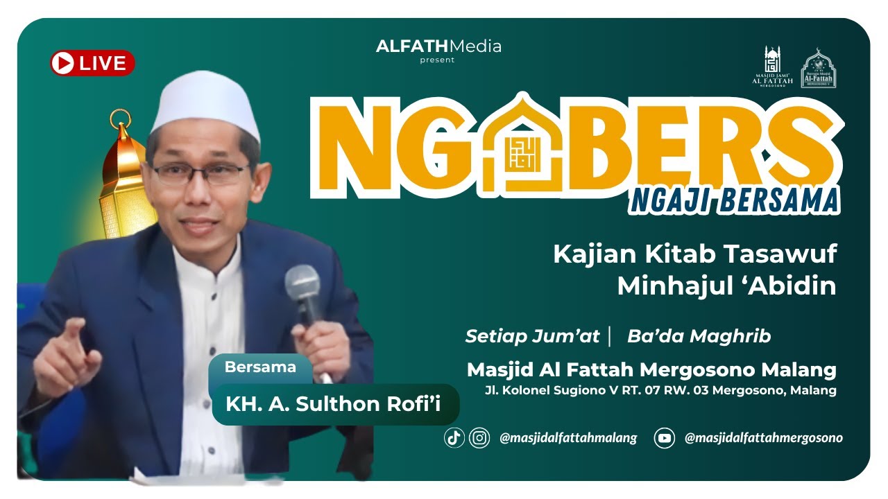 🔴 LIVE PENGAJIAN RUTIN BA'DA MAGHRIB MASJID ALFATTAH MERGOSONO MALANG