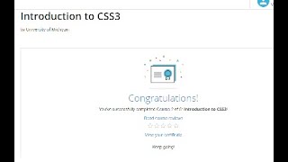 Coursera : Introduction to CSS 3 | Week 1 Quiz Answer