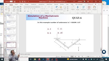 Lecture #3: 2023, Simulation of a Mechatronic Machine Live Stream
