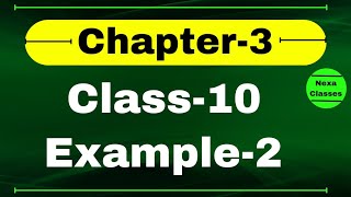 Class10 Example2 Chapter3 | Linear Equation | Class10 Ch3 NCERT Example2 | Chapter3 Example2 Class10