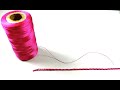 Easy Trick, How to turn a thin sewing thread for a thick thread / cord