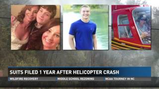 Lawsuits filed 1 year after fatal helicopter crash