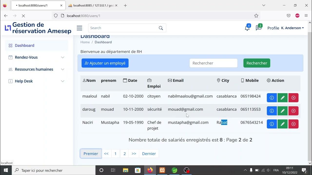 HR management system with spring boot and spring security - YouTube