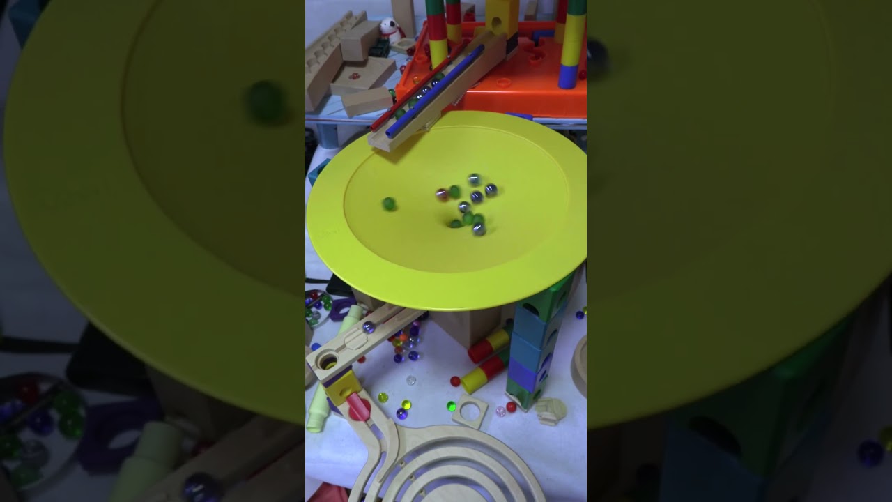 marble Run 木製ウェーブスロープ 小さな大工さん HABAラージサークル クアドリラ鉄琴 Wooden ramp 2026-7/4③#marble race #marble run