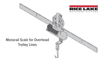 Monorail Scale for Overhead Trolley Lines