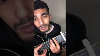 تعليم أغنية عايشة (كوردات سهلة و بسيطة) كاملة على الجيتار | Aicha Khaled Guitar lesson