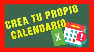 Como crear un CALENDARIO  en Excel paso a paso[2022]