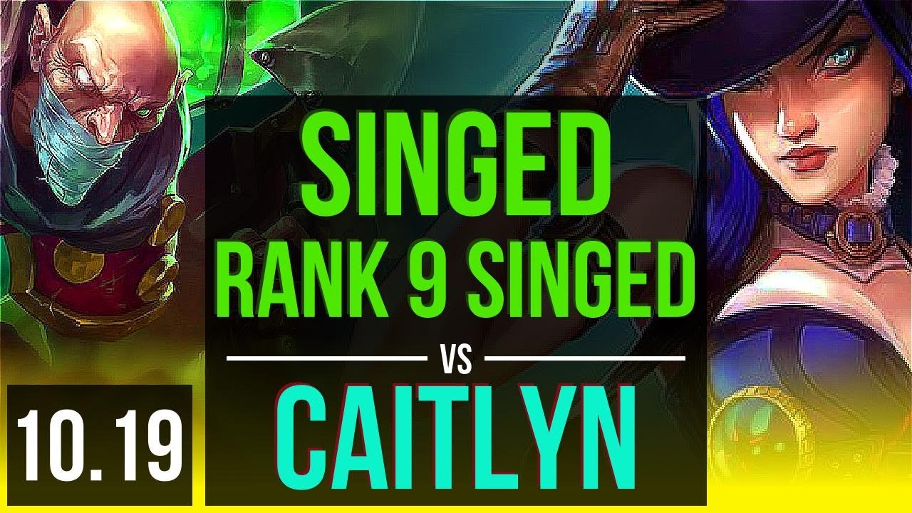 SINGED & Senna vs CAITLYN & Bard (ADC) | Rank 9 Singed, 1000+ games | BR Grandmaster | v10.19