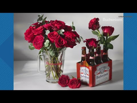Budweiser and Urban Stems team up for Valentine's Day bundle - YouTube
