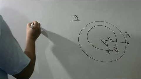 Two particles A and B are moving in uniform circular motion in concentric circles of radii rA and r