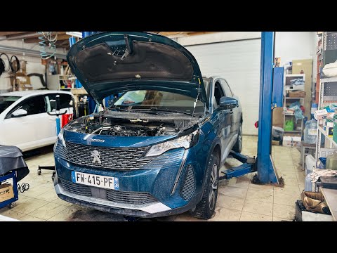 Видео: Болячка цепи распредвалов ушла или осталась!? ₽естайлинговый Peugeot 3008 2021 1.5 BlueHDi DV5RC.