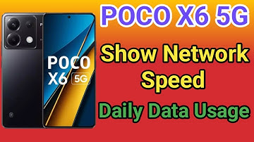 POCO X6 5G Enable daily data Usage setting | How To Show Daily Data Usage Setting In POCO X6 5G
