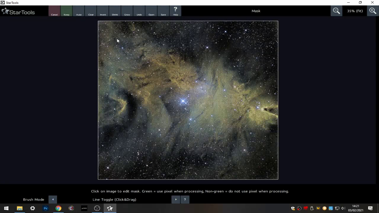 Processing SHO false colour with Star Tools. Cone nebula basic workflow.
