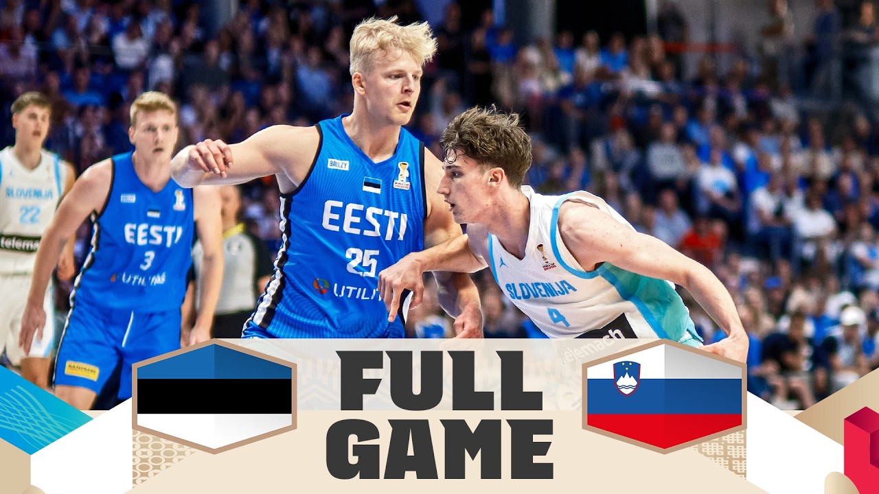 Estonia v Slovenia | Full Basketball Game | FIBA Basketball World Cup 2027 European Qualifiers