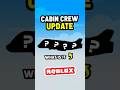 5 New Features in the NEW CABIN CREW UPDATE #roblox #cabincrewsimulator