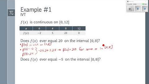 Intermediate Value Theorem (Section 2.3)