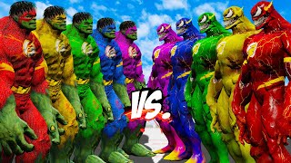 Team Hulk Color Vs Team Venom Color - Epic Superheroes War