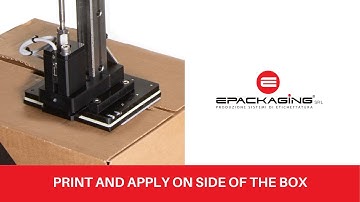 Print and apply on side of the box