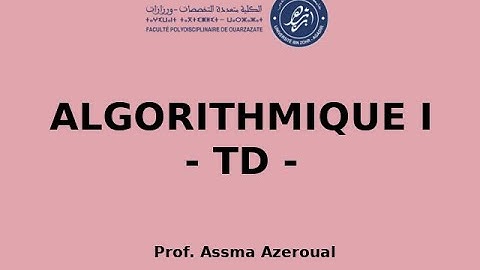 Algorithmique I_TD2_Ex_2_Corrigé