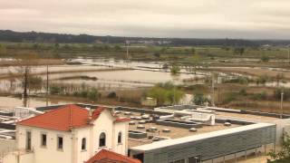 Rio Lis volta a inundar campos agrícolas e Termas de Monte Real