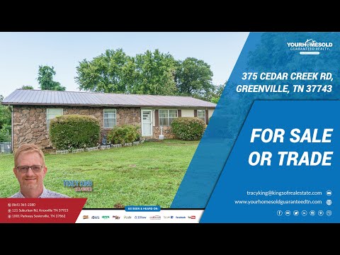 375 Cedar Creek Rd, Greeneville, TN home video tour
