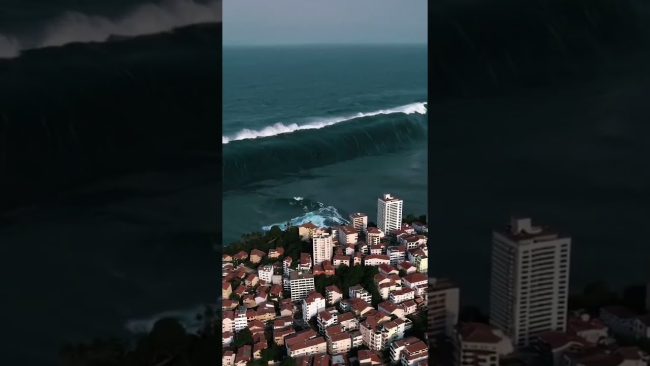 Mediterranean Coastline Obliterated By Giant Tsunami WaveStrike Disaster