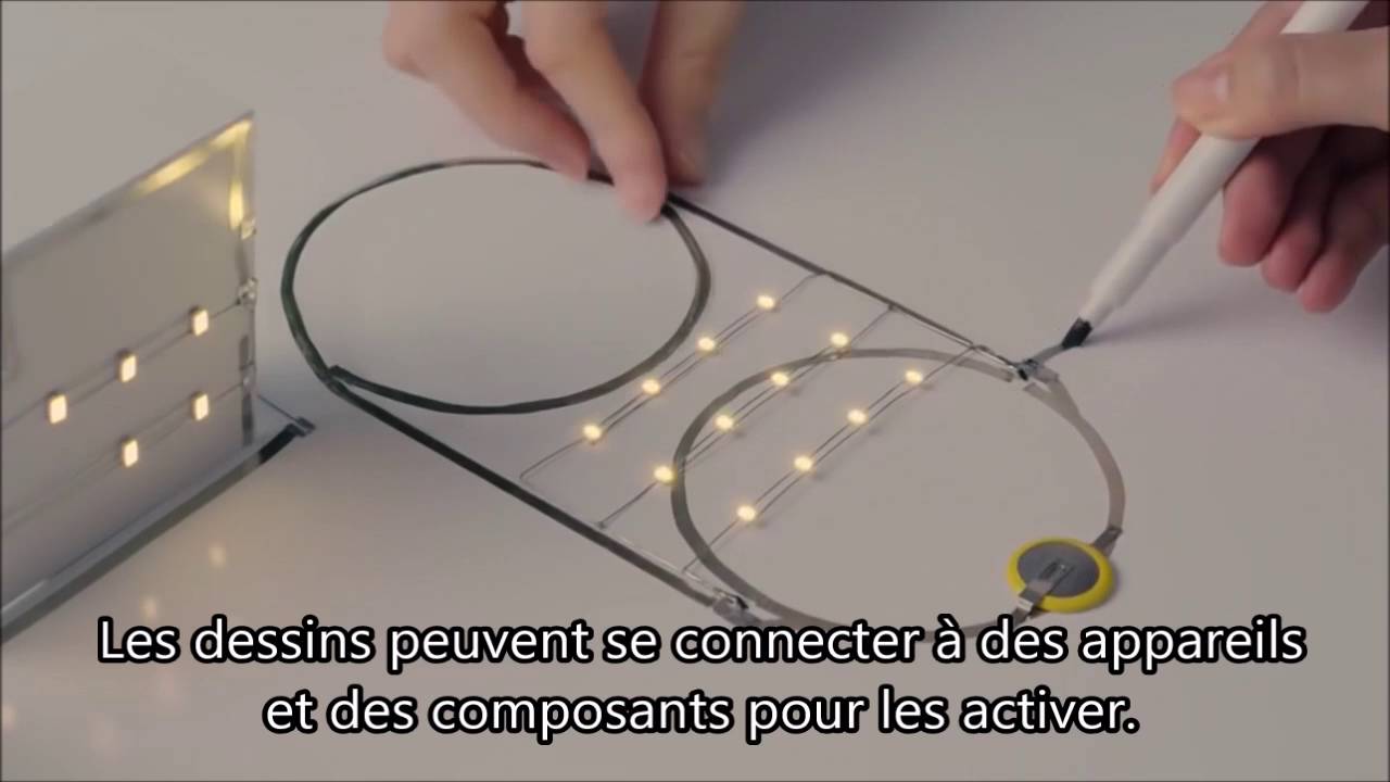 Ce stylo peut faire fonctionner un circuit électrique - YouTube