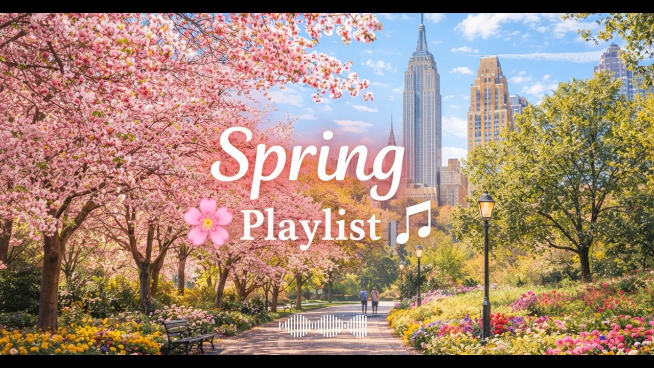 Spring Air Music 2.Spring Cafe Music🌸Relaxing Pop Playlist #SpringMusic #SpringPlaylist ...