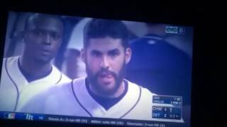 J.D. Martinez HomeRun!! Pinch hitter, First Pitch, first game back from injury #Tigers coming!!!!!!