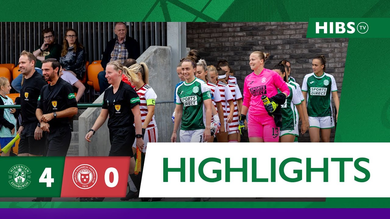 Highlights: Hibernian 4 Hamilton 0 | Scottish Women's Premier League