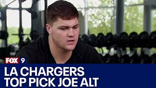 LA Chargers top pick Joe Alt at Training Haus