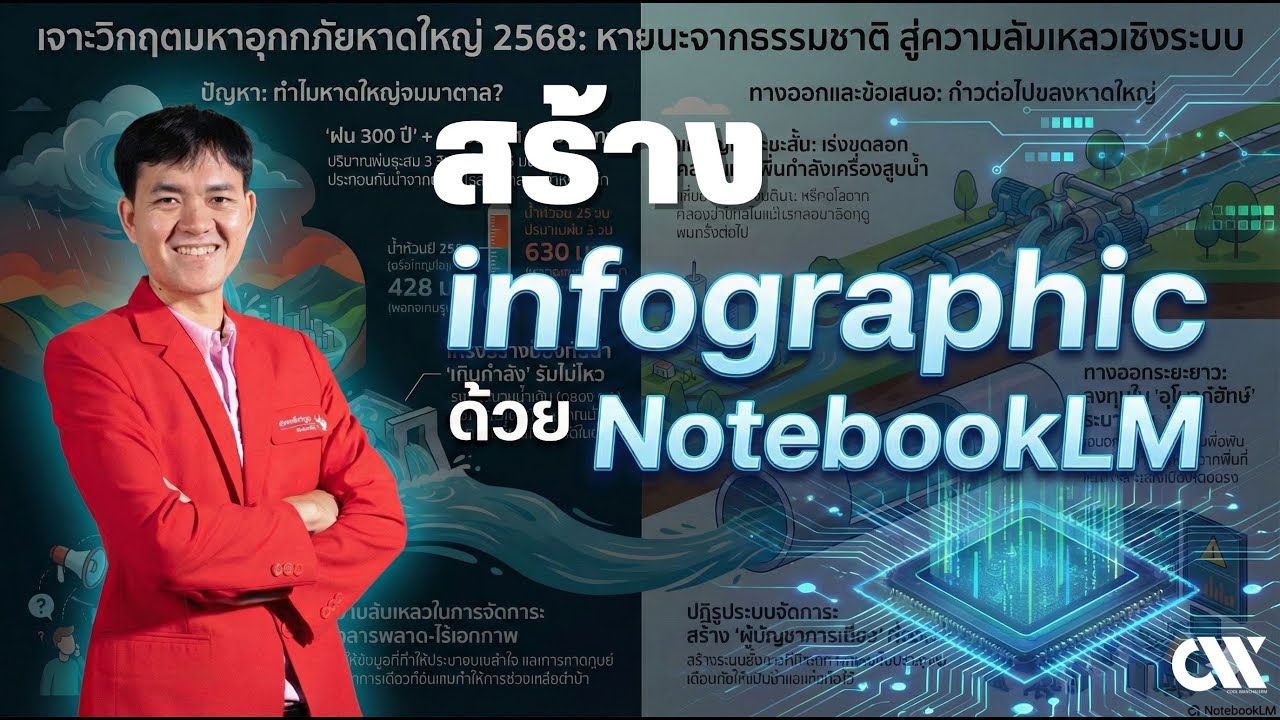 สร้าง infographic ง่าย ๆ ด้วย NotebookLM #gemini #notebooklm #infographic #coolwanchalerm